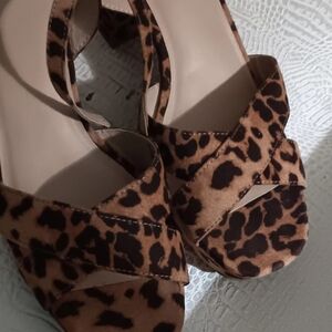 Animal Print Platform Heels